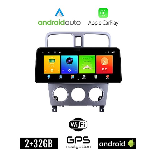 SUBARU IMPREZA (2002-2008) Android οθόνη αυτοκίνητου 2GB (+32GB) με GPS WI-FI (ηχοσύστημα αφής 12.3" ιντσών OEM Android Auto Apple Carplay Youtube Playstore MP3 USB Radio Bluetooth Mirrorlink εργοστασιακή, 4x60W canbus 12,3 ιντσών)