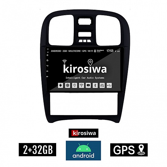 KIROSIWA 2+32GB HYUNDAI SONATA 2000-2006 Android οθόνη αυτοκίνητου 2GB με GPS WI-FI (ηχοσύστημα αφής 9" ιντσών OEM Youtube Playstore MP3 USB Radio Bluetooth Mirrorlink εργοστασιακή, 4x60W) RX-2247