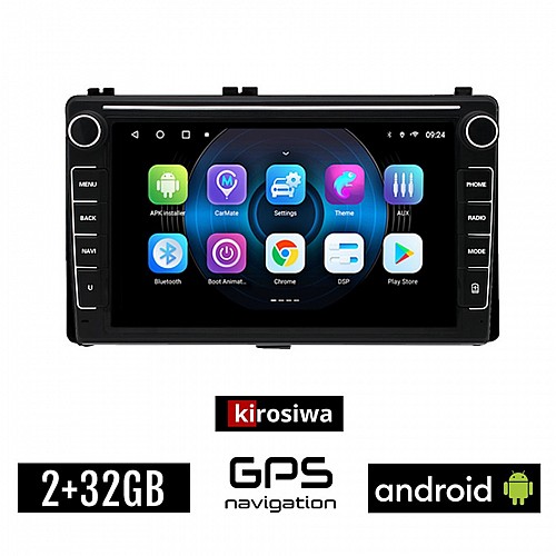 TOYOTA AURIS (μετά το 2015) Android οθόνη αυτοκίνητου 2GB με GPS WI-FI (ηχοσύστημα αφής 8" ιντσών OEM Youtube Playstore MP3 USB Radio Bluetooth Mirrorlink εργοστασιακή, 4x60W, Navi)