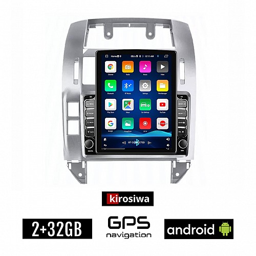 KIROSIWA VOLKSWAGEN VW POLO (2002-2009) Android οθόνη αυτοκίνητου 2GB με GPS WI-FI (ηχοσύστημα αφής 9.7" ιντσών OEM Youtube Playstore MP3 USB Radio Bluetooth Mirrorlink, 4x60W, AUX)