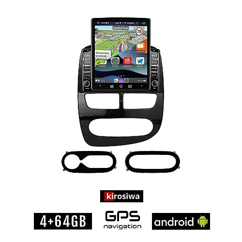 KIROSIWA RENAULT CLIO (2012 - 2015) Android οθόνη αυτοκίνητου 4GB με GPS WI-FI (ηχοσύστημα αφής 9.7" ιντσών OEM Youtube Playstore MP3 USB Radio 4+64GB Bluetooth Mirrorlink εργοστασιακή, 4x60W, AUX)