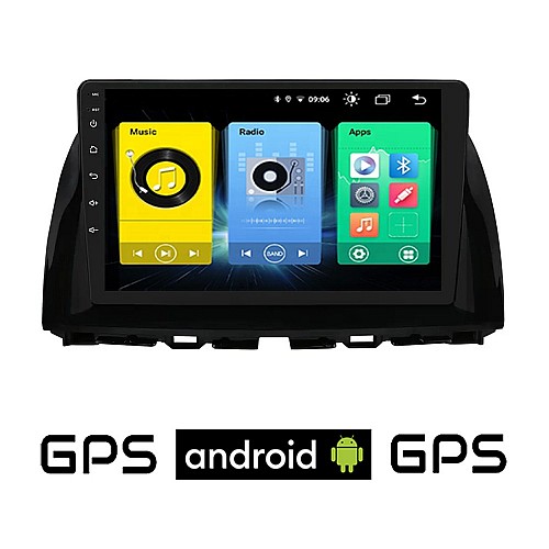 MAZDA CX-5 (2013-2017) Android οθόνη αυτοκίνητου με GPS WI-FI (ηχοσύστημα αφής 10" ιντσών OEM Youtube Playstore MP3 USB Radio Bluetooth Mirrorlink εργοστασιακή, 4x60W, AUX)