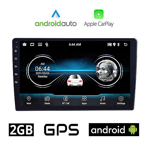 BOOMA Android οθόνη αυτοκινήτου 9" ιντσών 2GB με GPS (ηχοσύστημα WI-FI Android Auto Apple Carplay Youtube USB 2DIN MP3 MP5 Bluetooth Mirrorlink 4x60W Universal)