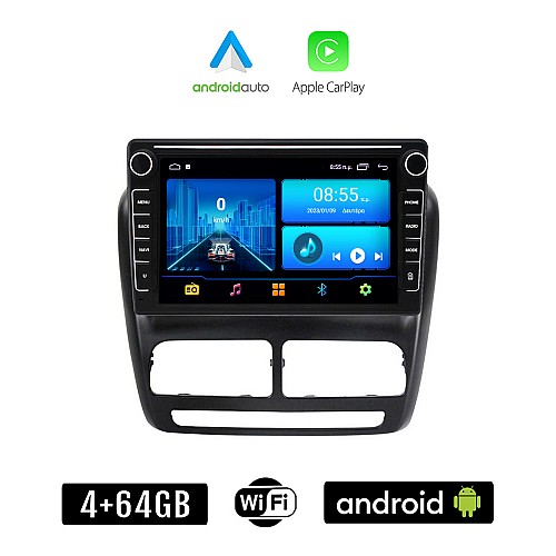 FIAT DOBLO (2010 - 2015) Android οθόνη αυτοκίνητου 4+64GB με GPS WI-FI (ηχοσύστημα αφής 8" ιντσών 4GB CarPlay Android Auto Car Play Youtube Playstore MP3 USB Radio Bluetooth Mirrorlink εργοστασιακή, 4x60W, Navi)