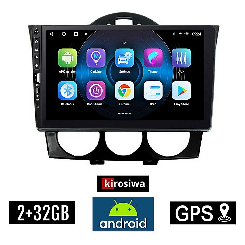 MAZDA RX-8 (2001 - 2008) Android οθόνη αυτοκίνητου 2GB με GPS WI-FI (ηχοσύστημα αφής 9" ιντσών OEM Youtube Playstore MP3 USB Radio Bluetooth Mirrorlink εργοστασιακή 4x60W, Navi) WR7078218