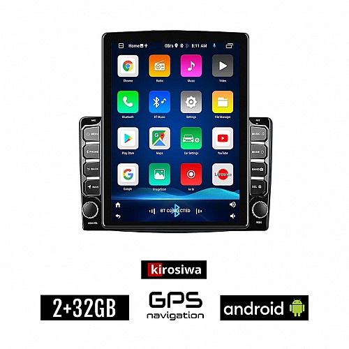 KIROSIWA FIAT 500L (μετά το 2012) Android οθόνη αυτοκίνητου 2GB με GPS WI-FI (ηχοσύστημα αφής 9.7" ιντσών OEM Youtube Playstore MP3 USB Radio Bluetooth Mirrorlink εργοστασιακή, 4x60W, AUX)