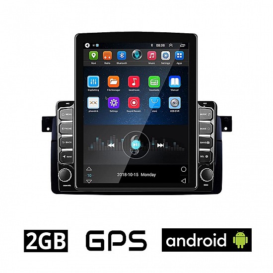 BMW SERIES 3 (E46) 1998-2005 Android οθόνη 9.7" αυτοκίνητου 2GB με GPS WI-FI (Youtube Bluetooth USB Mirrorlink Playstore αφής OEM MP3 Ε46 M3 ιντσών 4x60W ηχοσύστημα) BM01-972