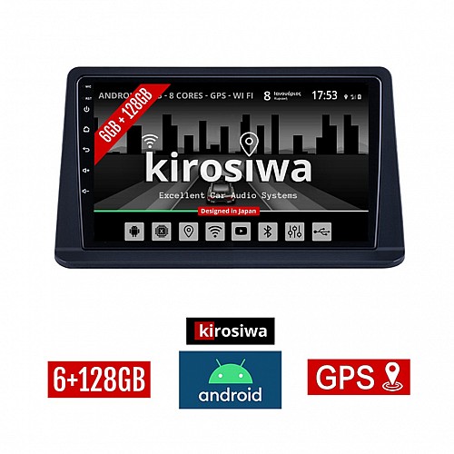 KIROSIWA 6+128GB MITSUBISHI PAJERO (1999-2006) Android οθόνη αυτοκίνητου 6GB με GPS WI-FI (ηχοσύστημα αφής 9" ιντσών OEM Youtube Playstore MP3 USB Radio Bluetooth Mirrorlink DSP Apple Carplay Android Auto 4G SIM card 4x60W) RX-2398