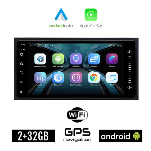 Toyota 2GB Android οθόνη αυτοκινήτου 7'' ιντσών (GPS WI-FI Celica RAV4 HILUX Urban Cruiser RAV 4 Youtube Android Auto Apple Carplay Playstore USB ραδιόφωνο Bluetooth ΟΕΜ εργοστασιακού τύπου 4x60 Watt Mirrorlink)