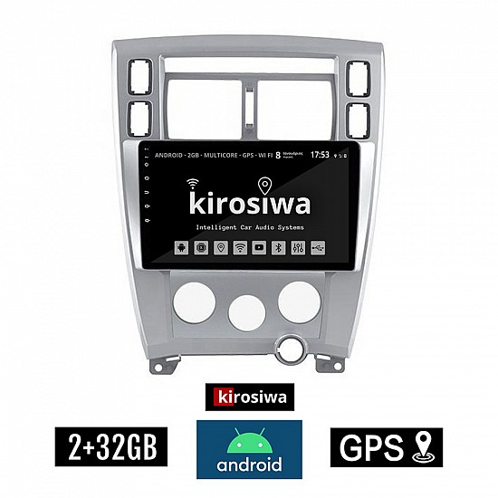KIROSIWA 2+32GB HYUNDAI TUCSON (2004 - 2010) A/C Android οθόνη αυτοκίνητου 2GB με GPS WI-FI (ηχοσύστημα αφής 10" ιντσών OEM Youtube Playstore MP3 USB Radio Bluetooth Mirrorlink εργοστασιακή, 4x60W, AUX) AC-4535