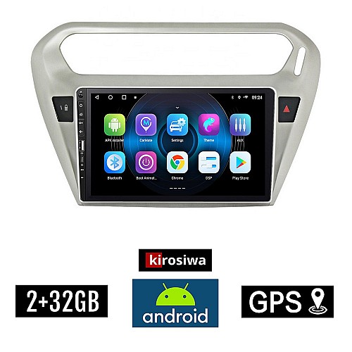 PEUGEOT 301 (μετά το 2013) Android οθόνη αυτοκίνητου 2GB με GPS WI-FI (ηχοσύστημα αφής 9" ιντσών OEM Youtube Playstore MP3 USB Radio Bluetooth Mirrorlink εργοστασιακή, 4x60W, Navi) WR7078306