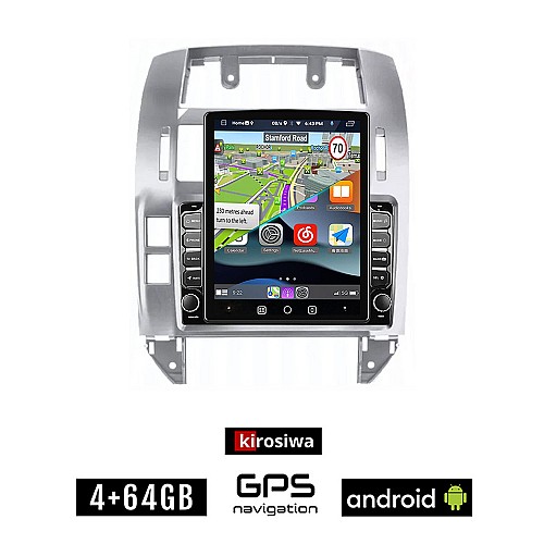 KIROSIWA VOLKSWAGEN VW POLO (2002-2009) Android οθόνη αυτοκίνητου 4GB με GPS WI-FI (ηχοσύστημα αφής 9.7" ιντσών OEM Youtube Playstore MP3 USB Radio 4+64GB Bluetooth Mirrorlink, 4x60W, AUX)