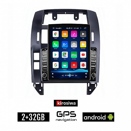 KIROSIWA VOLKSWAGEN VW POLO (2002-2009) Android οθόνη αυτοκίνητου 2GB με GPS WI-FI (ηχοσύστημα αφής 9.7" ιντσών OEM Youtube Playstore MP3 USB Radio Bluetooth Mirrorlink, 4x60W, AUX)