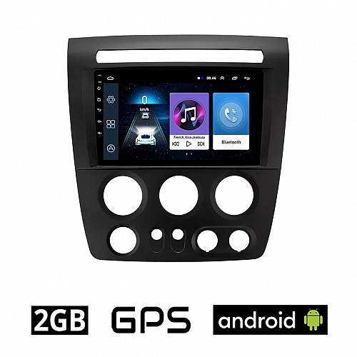HUMMER H3 (2005 - 2009) Android οθόνη αυτοκίνητου 2GB με GPS WI-FI (ηχοσύστημα αφής 9" ιντσών OEM Youtube Playstore MP3 USB Radio Bluetooth Mirrorlink εργοστασιακή, 4x60W, AUX) HU14-2GB