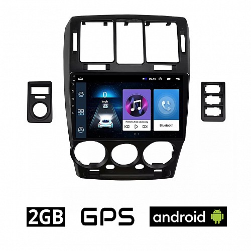 HYUNDAI GETZ (2002 - 2011) Android οθόνη αυτοκίνητου 2GB με GPS WI-FI (ηχοσύστημα αφής 9" ιντσών OEM Youtube Playstore MP3 USB Radio Bluetooth Mirrorlink εργοστασιακή, 4x60W, AUX) HY112-2GB