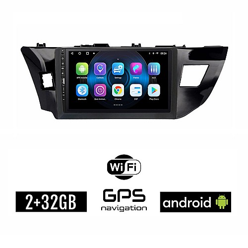 TOYOTA COROLLA (2013 - 2016) Android οθόνη αυτοκίνητου 2GB με GPS WI-FI (ηχοσύστημα αφής 9" ιντσών OEM Youtube Playstore MP3 USB Radio Bluetooth Mirrorlink εργοστασιακή, 4x60W, Navi) WR7078390