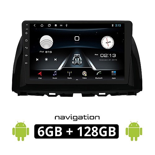 MAZDA CX-5 (2013-2017) Android οθόνη αυτοκίνητου 6GB με GPS WI-FI (ηχοσύστημα αφής 10" ιντσών OEM Youtube Playstore MP3 USB Radio Bluetooth Mirrorlink εργοστασιακή, 4x60W, AUX)