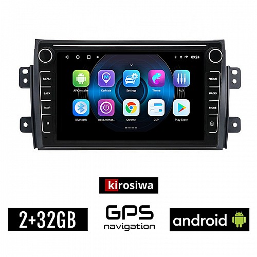 SUZUKI SX4 (2005-2013) Android οθόνη αυτοκίνητου 2GB με GPS WI-FI (ηχοσύστημα αφής 8" ιντσών OEM Youtube Playstore MP3 USB Radio Bluetooth Mirrorlink εργοστασιακή, Navi, 4x60W)