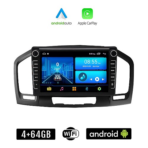 OPEL INSIGNIA (2008 - 2013) Android οθόνη αυτοκίνητου 4+64GB με GPS WI-FI (ηχοσύστημα αφής 8" ιντσών 4GB CarPlay Android Auto Car Play Youtube Playstore MP3 USB Radio Bluetooth Mirrorlink εργοστασιακή 4x60W, Navi)