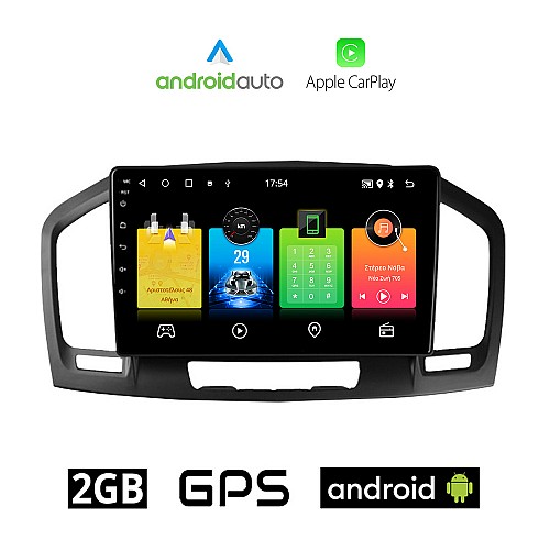 OPEL INSIGNIA (2008 - 2013) Android οθόνη αυτοκίνητου 2GB με GPS WI-FI (ηχοσύστημα αφής 9" ιντσών OEM Android Auto Apple Carplay Youtube Playstore MP3 USB Radio Bluetooth Mirrorlink εργοστασιακή 4x60W, AUX)