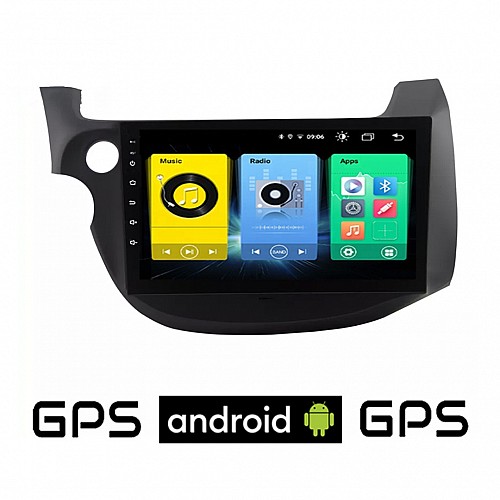 HONDA JAZZ (2008 - 2012) Android οθόνη αυτοκίνητου με GPS WI-FI (ηχοσύστημα αφής 10" ιντσών OEM Youtube Playstore MP3 USB Radio Bluetooth Mirrorlink εργοστασιακή, 4x60W, AUX) HN74