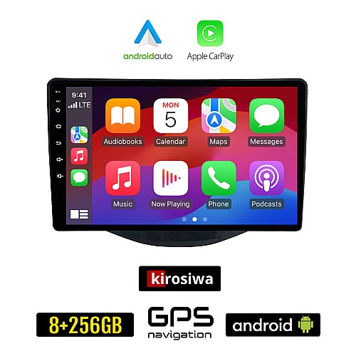 KIROSIWA CITROEN C1 (μετά το 2014) Android οθόνη αυτοκίνητου 8GB + 256GB με GPS WI-FI (ηχοσύστημα αφής 9" ιντσών Android Auto Apple Carplay Youtube Playstore MP3 USB Radio Bluetooth Mirrorlink εργοστασιακή, 4x60W, AUX)