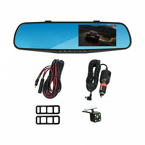 Σετ Καθρέπτης με Κάμερα DVR Αυτοκινήτου 1080P με Οθόνη 4.3" & Κάμερα Οπισθοπορείας DDX-HD1080
