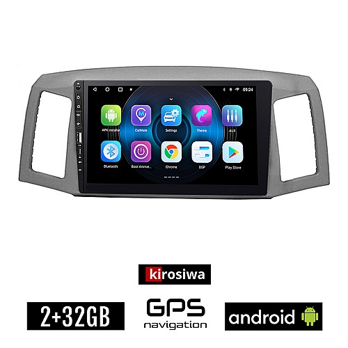 JEEP GRAND CHEROKEE (2004 - 2007) Android οθόνη αυτοκίνητου 2GB με GPS WI-FI (ηχοσύστημα αφής 9" ιντσών OEM Youtube Playstore MP3 USB Radio Bluetooth Mirrorlink εργοστασιακή, 4x60W)