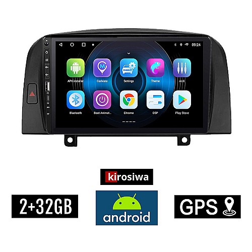 HYUNDAI SONATA 2006-2009 Android οθόνη αυτοκίνητου 2GB με GPS WI-FI (ηχοσύστημα αφής 9" ιντσών OEM Youtube Playstore MP3 USB Radio Bluetooth Mirrorlink εργοστασιακή, 4x60W, Navi) WR7078144