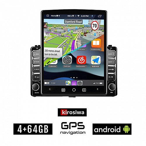 KIROSIWA TOYOTA COROLLA 2017-2019 Android οθόνη αυτοκίνητου 4GB με GPS WI-FI (ηχοσύστημα αφής 9.7" ιντσών OEM Youtube Playstore MP3 USB Radio 4+64GB Bluetooth Mirrorlink εργοστασιακή, 4x60W, AUX)