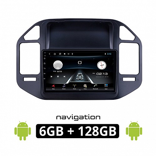 MITSUBISHI PAJERO (1999-2006) Android οθόνη αυτοκίνητου 6GB με GPS WI-FI (ηχοσύστημα αφής 9" ιντσών OEM Youtube Playstore MP3 USB Radio Bluetooth Mirrorlink εργοστασιακή, 4x60W, AUX) MIT47-6GB