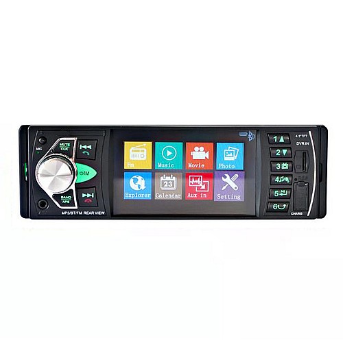 Multimedia οθόνη αυτοκινήτου 1-DIN (USB Bluetooth Radio MP3 MP5 ανοιχτή ακρόαση 4'' ιντσών 4x60W universal) 1643