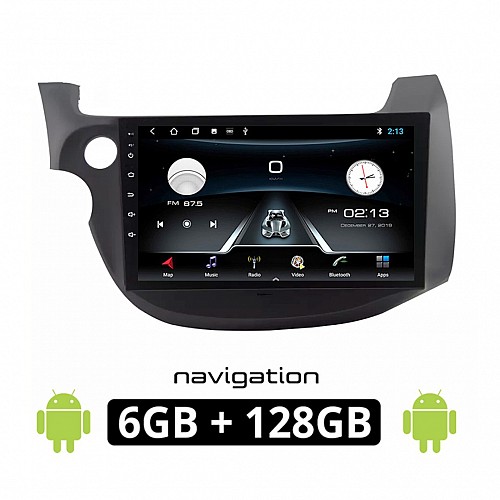 HONDA JAZZ (2008 - 2012) Android οθόνη αυτοκίνητου 6GB με GPS WI-FI (ηχοσύστημα αφής 10" ιντσών OEM Youtube Playstore MP3 USB Radio Bluetooth Mirrorlink εργοστασιακή, 4x60W, AUX) HN74-6GB