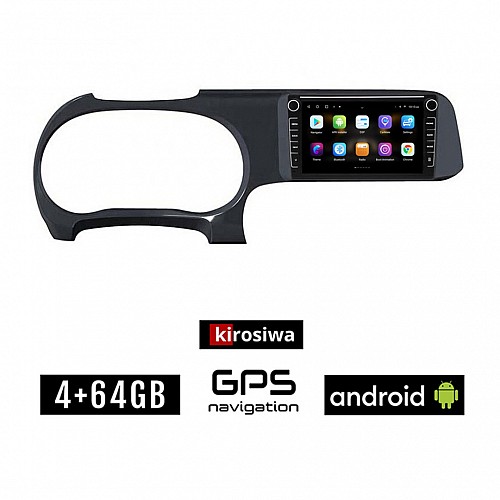 HYUNDAI i10 (μετά το 2020) Android οθόνη αυτοκίνητου 4GB με GPS WI-FI (ηχοσύστημα αφής 8" ιντσών OEM Youtube Playstore MP3 USB Radio Bluetooth Mirrorlink εργοστασιακή, 4x60W, Navi)