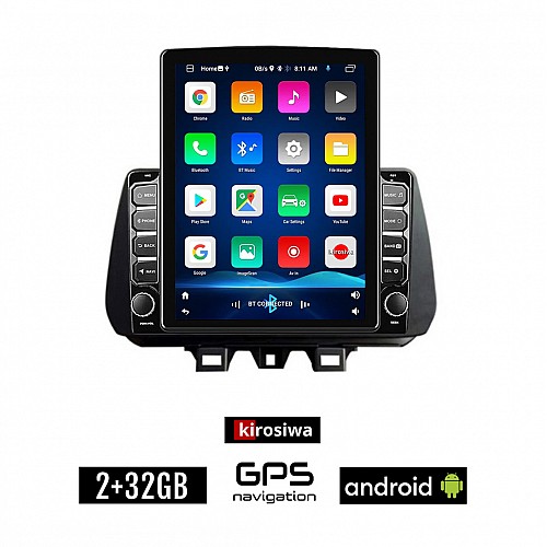 KIROSIWA HYUNDAI TUCSON (μετά το 2019) Android οθόνη αυτοκίνητου 2GB με GPS WI-FI (ηχοσύστημα αφής 9.7" ιντσών OEM Youtube Playstore MP3 USB Radio Bluetooth Mirrorlink εργοστασιακή, 4x60W, AUX)