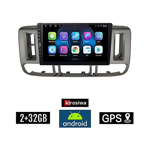 NISSAN X-TRAIL (2000 - 2004) Android οθόνη αυτοκίνητου 2GB με GPS WI-FI (ηχοσύστημα αφής 9" ιντσών X TRAIL Youtube Playstore MP3 USB Radio Bluetooth Mirrorlink εργοστασιακή, 4x60W, Navi XTRAIL)