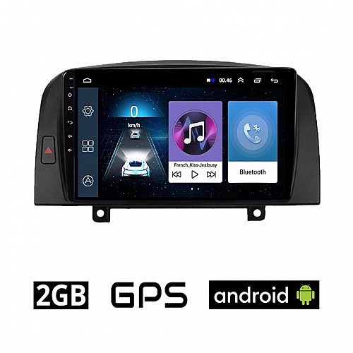 HYUNDAI SONATA 2006-2009 Android οθόνη αυτοκίνητου 2GB με GPS WI-FI (ηχοσύστημα αφής 9" ιντσών OEM Youtube Playstore MP3 USB Radio Bluetooth Mirrorlink εργοστασιακή, 4x60W, AUX) HY126-2GB
