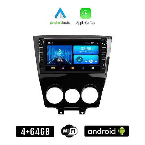 MAZDA RX-8 (μετά το 2008) Android οθόνη αυτοκίνητου 4+64GB με GPS WI-FI (ηχοσύστημα αφής 8" ιντσών 4GB CarPlay Android Auto Car Play Youtube Playstore MP3 USB Radio Bluetooth Mirrorlink εργοστασιακή 4x60W, Navi)