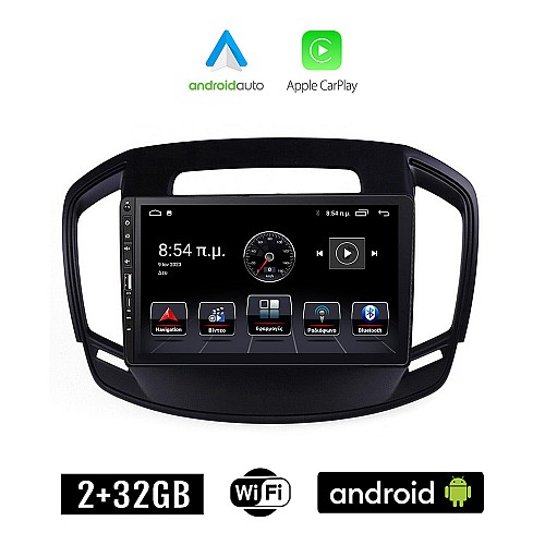 OPEL INSIGNIA (2014-2017) Android οθόνη αυτοκίνητου 2+32GB με GPS WI-FI (ηχοσύστημα αφής 9" ιντσών Apple CarPlay Android Auto 2GB Car Play Youtube Playstore MP3 USB Radio Bluetooth Mirrorlink εργοστασιακή, 4x60W, Navi)