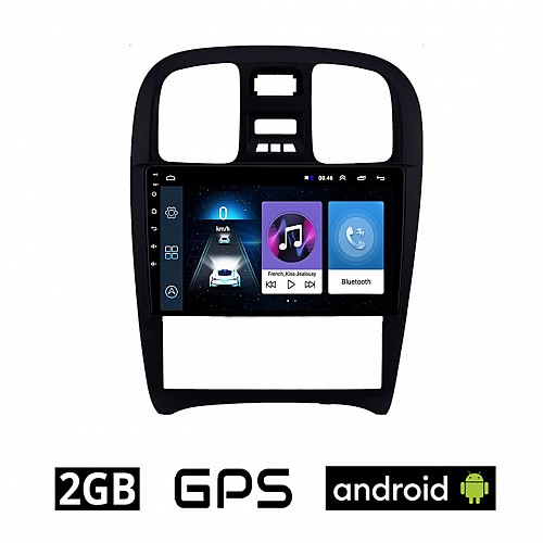 HYUNDAI SONATA 2000-2006 Android οθόνη αυτοκίνητου 2GB με GPS WI-FI (ηχοσύστημα αφής 9" ιντσών OEM Youtube Playstore MP3 USB Radio Bluetooth Mirrorlink εργοστασιακή, 4x60W, AUX) HY125-2GB