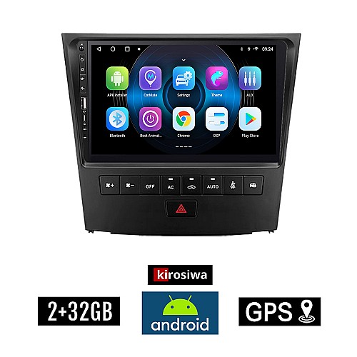 LEXUS GS (2004-2011) Android οθόνη αυτοκίνητου 2GB με GPS WI-FI (ηχοσύστημα αφής 9" ιντσών Youtube Playstore MP3 USB Radio Bluetooth Mirrorlink εργοστασιακή, 4x60W, Navi)