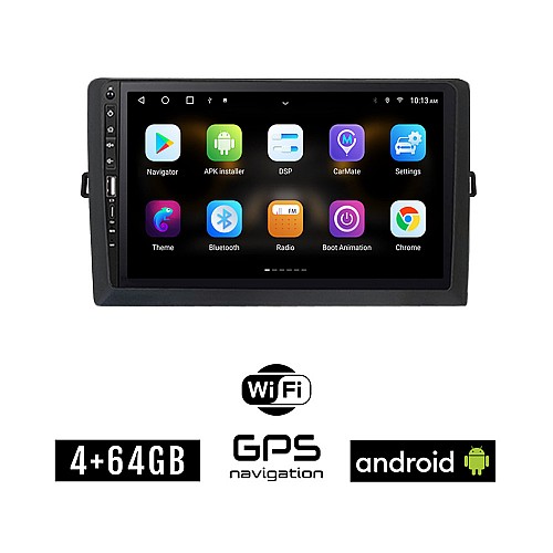 TOYOTA AURIS (2007 - 2012) Android οθόνη αυτοκίνητου 4GB με GPS WI-FI (ηχοσύστημα αφής 9" ιντσών OEM Youtube Playstore MP3 USB Radio Bluetooth Mirrorlink εργοστασιακή, 4x60W)