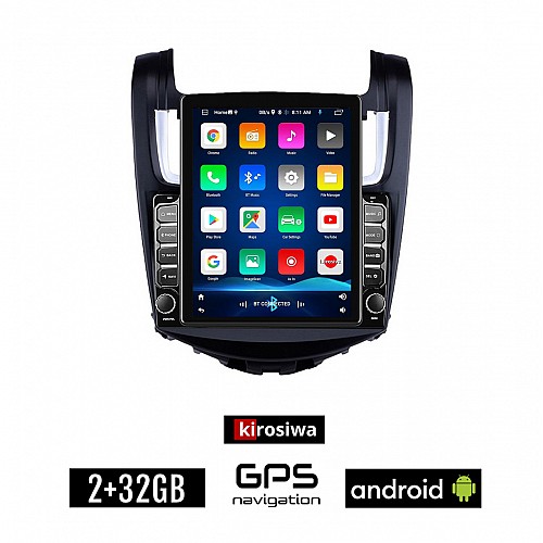 KIROSIWA CHEVROLET AVEO (2014-2017) Android οθόνη αυτοκίνητου 2GB με GPS WI-FI (ηχοσύστημα αφής 9.7" ιντσών OEM Youtube Playstore MP3 USB Radio Bluetooth Mirrorlink εργοστασιακή, 4x60W, AUX)