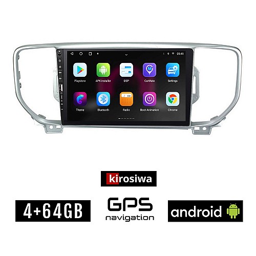KIA SPORTAGE (2016 - 2018) Android οθόνη αυτοκίνητου 4GB με GPS WI-FI (ηχοσύστημα αφής 9" ιντσών OEM Youtube Playstore MP3 USB Radio Bluetooth Mirrorlink εργοστασιακή, 4x60W, Navi)