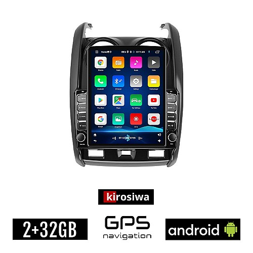 KIROSIWA DACIA DUSTER (2012 - 2019) Android οθόνη αυτοκίνητου 2GB με GPS WI-FI (ηχοσύστημα αφής 9.7" ιντσών OEM Youtube Playstore MP3 USB Radio Bluetooth Mirrorlink εργοστασιακή, 4x60W, AUX)