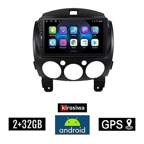 MAZDA 2 2007-2014 Android οθόνη αυτοκίνητου 2GB με GPS WI-FI (ηχοσύστημα αφής 9" ιντσών OEM Youtube Playstore MP3 USB Radio Bluetooth Mirrorlink εργοστασιακή, 4x60W, Navi) WR7078197