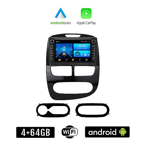 RENAULT CLIO (2012 - 2015) Android οθόνη αυτοκίνητου 4+64GB με GPS WI-FI (ηχοσύστημα αφής 8" ιντσών 4GB CarPlay Android Auto Car Play Youtube Playstore MP3 USB Radio Bluetooth Mirrorlink εργοστασιακή, 4x60W, Navi)