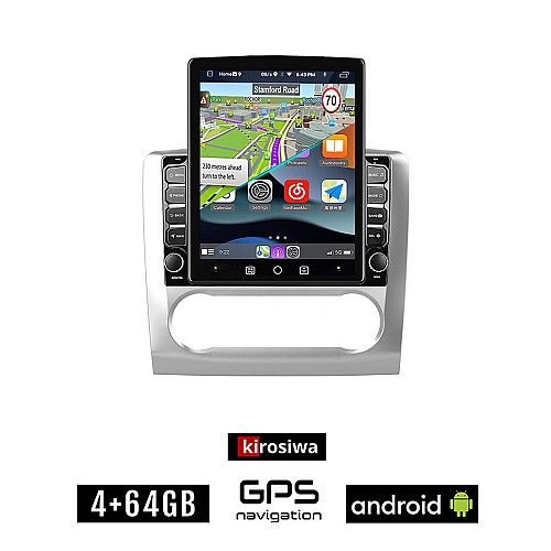 KIROSIWA FORD FOCUS (2005 - 2011) *Με αυτόματο κλιματισμό Android οθόνη αυτοκίνητου 4GB με GPS WI-FI (ηχοσύστημα αφής 9.7" ιντσών OEM Youtube Playstore MP3 USB Radio 4+64GB Bluetooth εργοστασιακή 4x60W)