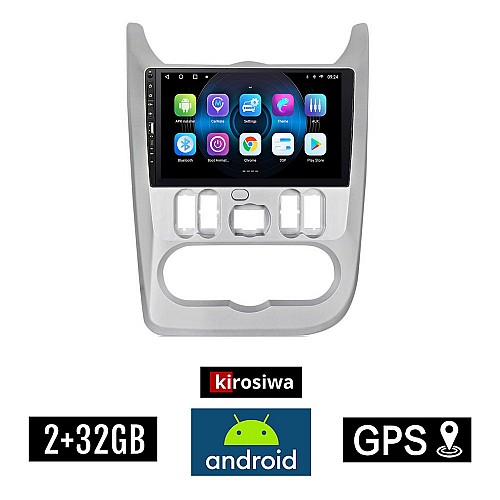 DACIA DUSTER - LOGAN - SANDERO 2006-2012 Android οθόνη αυτοκίνητου 2GB με GPS WI-FI (ηχοσύστημα αφής 9" ιντσών OEM Youtube Playstore MP3 USB Radio Bluetooth Mirrorlink εργοστασιακή, 4x60W, Navi) WR7078052