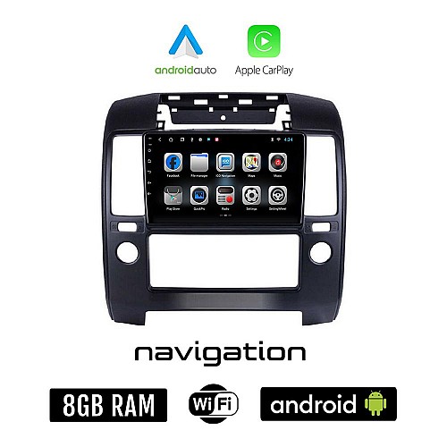 NISSAN NAVARA (2006-2011) Android οθόνη αυτοκίνητου 8GB + 128GB με GPS WI-FI (ηχοσύστημα αφής 9" ιντσών OEM Android Auto Apple Carplay Youtube Playstore MP3 USB Radio Bluetooth Mirrorlink εργοστασιακή, 4x60W)